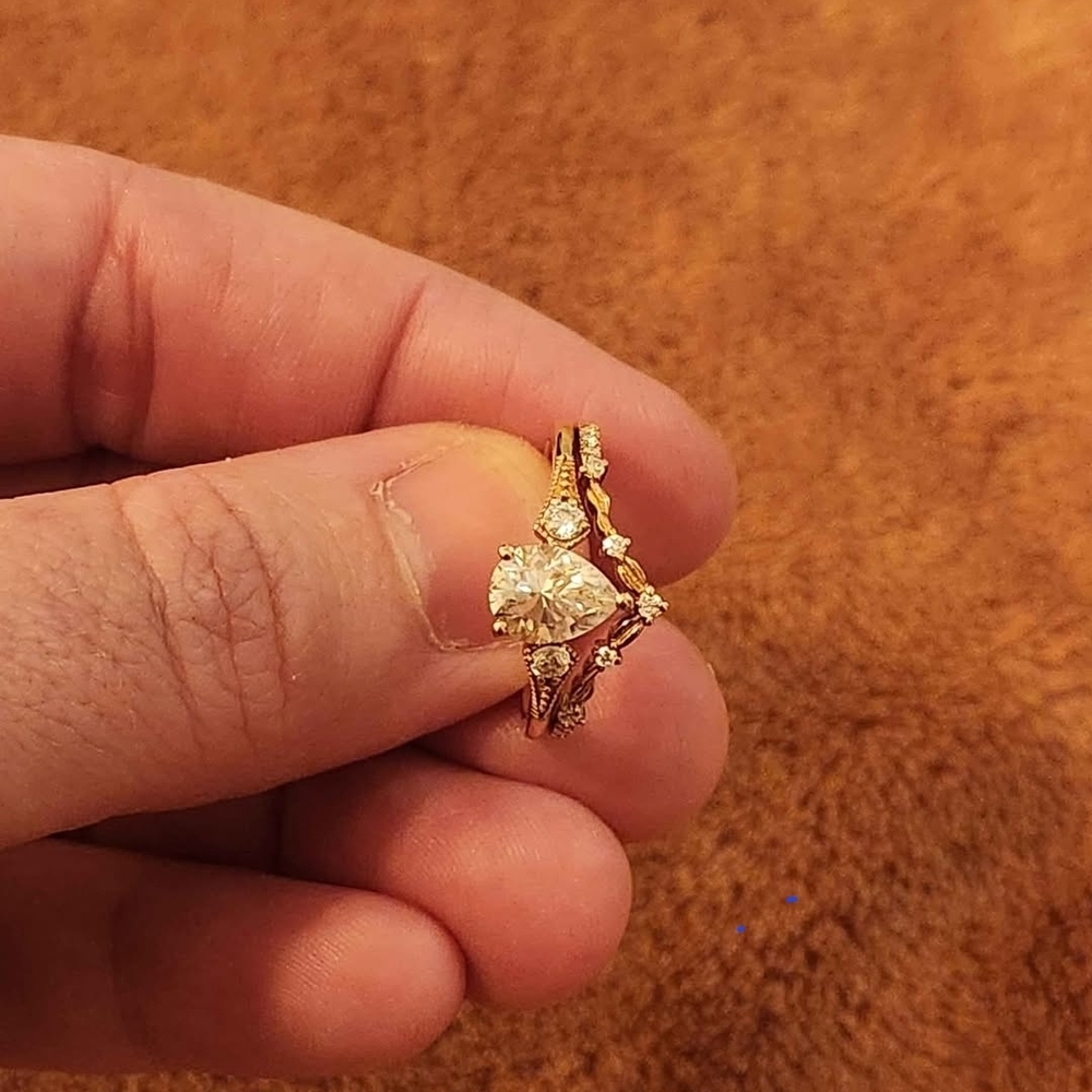 Rose Gold Wedding Engagement Ring